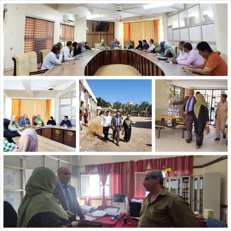 الوزير - د. عادل عبدالمجيد يزور مكتب التربية والتعليم ويطلع على أوضاع العمل التعليمي في العاصمة عدن