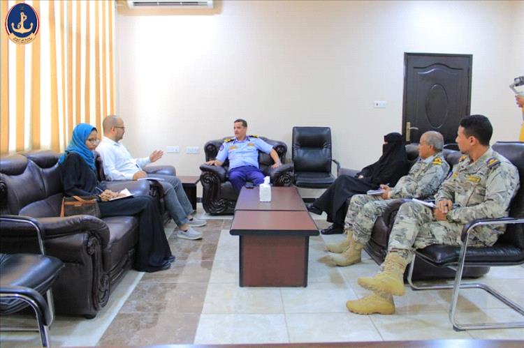 مصلحة خفر السواحل تستقبل وفداً من مكتب الامم المتحدة للمرأة.