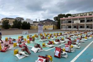 أكثر من 150 سلة غذائية ضمن المشاريع الرمضاني لمبادرة صناع الامل