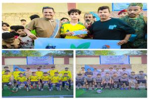 جسار يمطر المجد بالسبعة والموهوب/ محمد فؤاد ينال جائزة افضل لاعب في المباراة في دوري القلوعة برعاية بن جنة