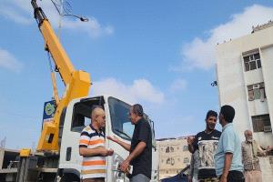 تنفيذ صيانة أعمدة الإنارة بالشوارع والأحياء السكنية بمديرية المنصورة إستعداداً لقدوم شهر رمضان