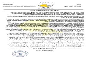 حلف أبناء وقبائل شبوة يحمل المجلس الانتقالي الجنوبي المنحل مسؤولية أحداث عتق ويطالب بتحقيق عاجل