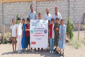 حماية البيئة بلحج تنفذ حملة تشجير في مدرسة إقبال للبنات بمديرية تبن