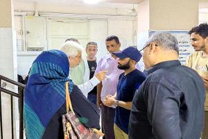 تدشين المخيم الطبي المجاني في مجمع القطيع الصحي بمديرية صيرة