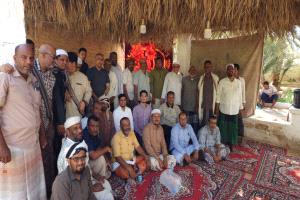 موظفو الإدارة العامة لمؤسسة المياه بوادي حضرموت يقيمون لقاء المحبة الأول