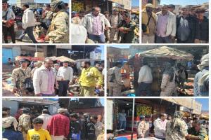 مدير عام قعطبة بكر الشاعري ينفذ حملة لإزالة الأكشاك والمحلات المخالفة بمدينة قعطبة