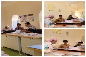 فريق التوجية التربوي يزور مدرسة المجد للتعليم الأساسي بلنف بمديرية رخية