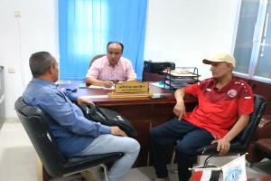 المهندس فؤاد فاضل يلتقي نائب اتحاد الطائرة لمناقشة المشاركة الرمضانية للمنتخبات