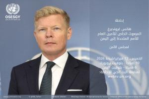 غروندبرغ يقدّم إحاطة مرتقبة لمجلس الأمن حول مستجدات الأوضاع في اليمن