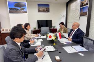 السفير السنيني يجري مباحثات مع الوكالة اليابانية للتعاون الدولي "جايكا"