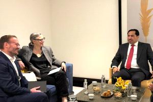 الوزير البكري يستقبل مستشاري  المبعوث الاممي إلى بلادنا