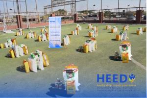 منظمة السمو الإنساني للإغاثة والتنمية (HEED) توزع سلل غذائية لأكثر من ٣٠ أسرة في عدن