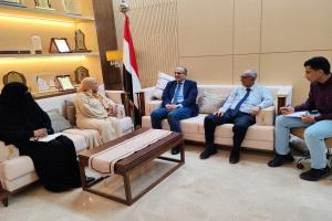 بحيبح وجعسوس يناقشان تعزيز العمل المشترك