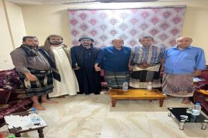 لقاء أخوي يجمع مشايخ وسلاطين يافع وآل فضل ويؤكد وحدة الصف في أبين