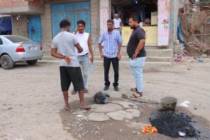 خورمكسر تدشن حملة شاملة لتصفية شبكات الصرف الصحي في أحياء المديرية