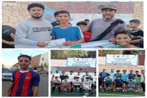 الموهوب/ احمد الدبعي يخطف الاضواء وينال جائزة افضل لاعب في مباراة الزيتون والرومي