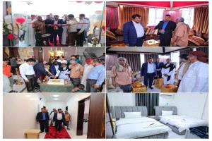 أمين محلي المهرة يفتتح فندق العُلا جراند بمدينة الغيضة ويؤكد تشجيع الاستثمار في القطاع الخاص