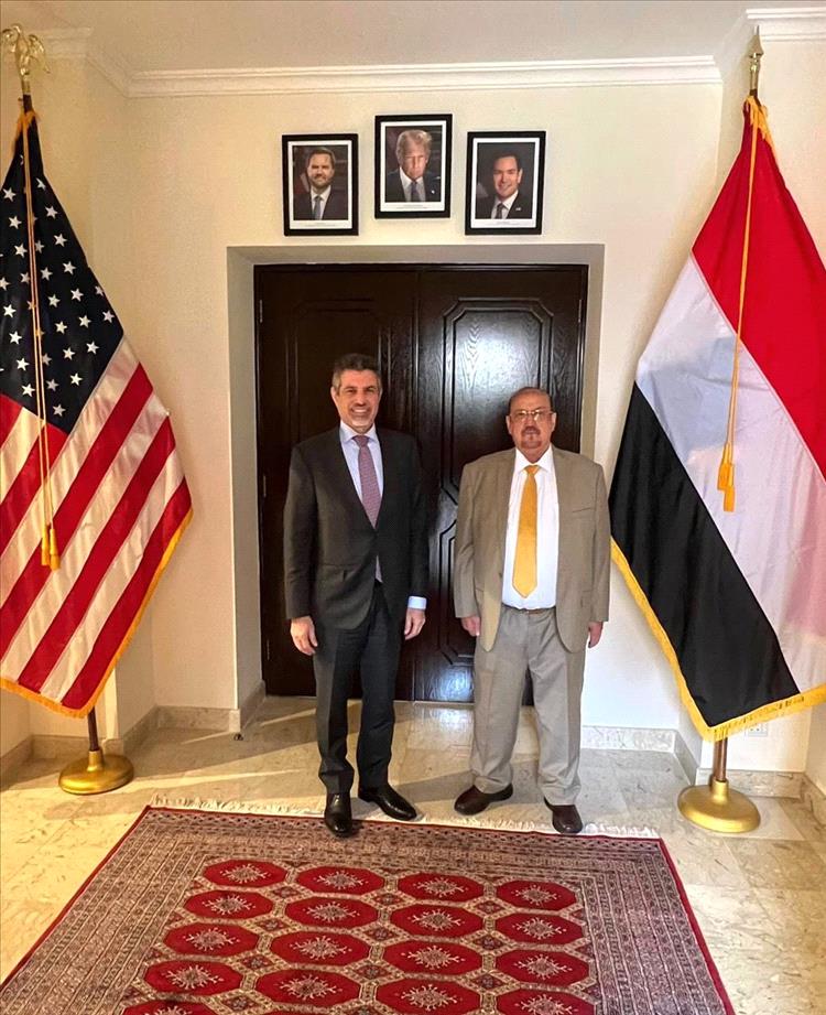 رئيس مجلس النواب يلتقي السفير الأمريكي لبحث دعم الشرعية وتعزيز الأمن والاستقرار في اليمن