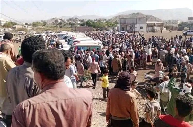 ردفان تشيع شهداء عملية المستقبل الواعد