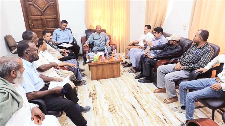 لجنة حصر الأضرار والمنهوبات تناقش آلية عملها في وادي حضرموت