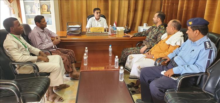 اللجنة الأمنية بمديرية القطن تناقش الوضع الأمني بالمديرية