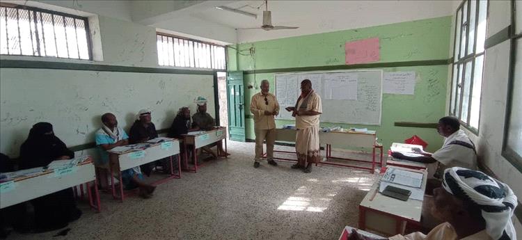 افتتاح الدورة التدريبية بمدرسة إبراهيم حبيش في منطقة زائدة بلحج