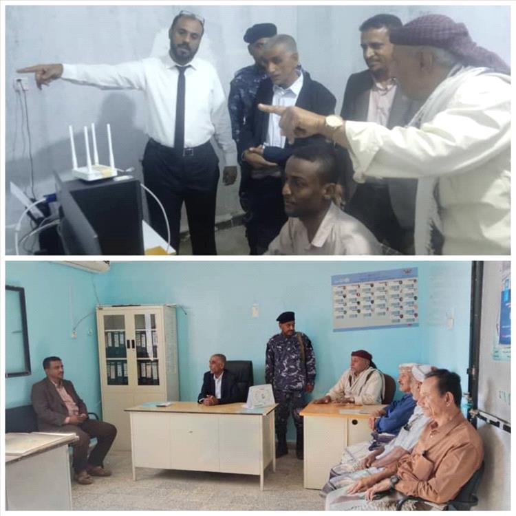 القائم بأعمال الأمين العام للمجلس المحلي بحبان يطّلع على مستوى نشاط مكتب الصحة ومستشفى حبان العام