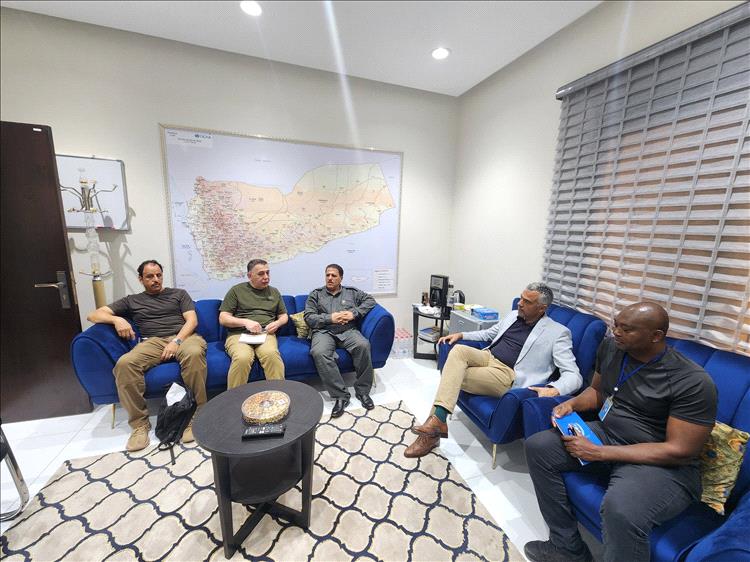 نائب مدير أمن عدن يلتقي كبير مستشاري الأمن والسلامة للأمم المتحدة.