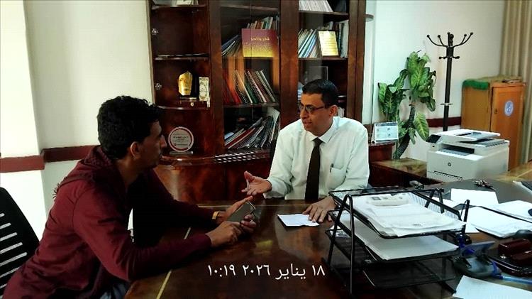 لقاء ودي يجمع مدير عام مكتب الصحة بلحج مع مدير عام الحوطة لمناقشة الأوضاع الصحية بالمديرية