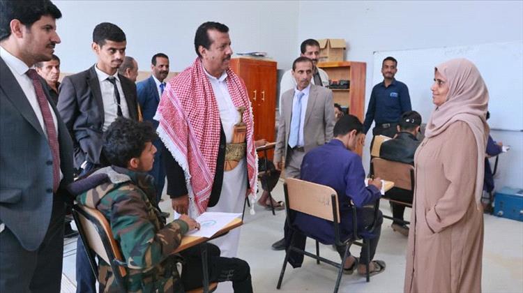 تدشين الاختبارات الفصلية لطلاب المعهد التقني الصناعي والمعهد المهني الصناعي بمأرب