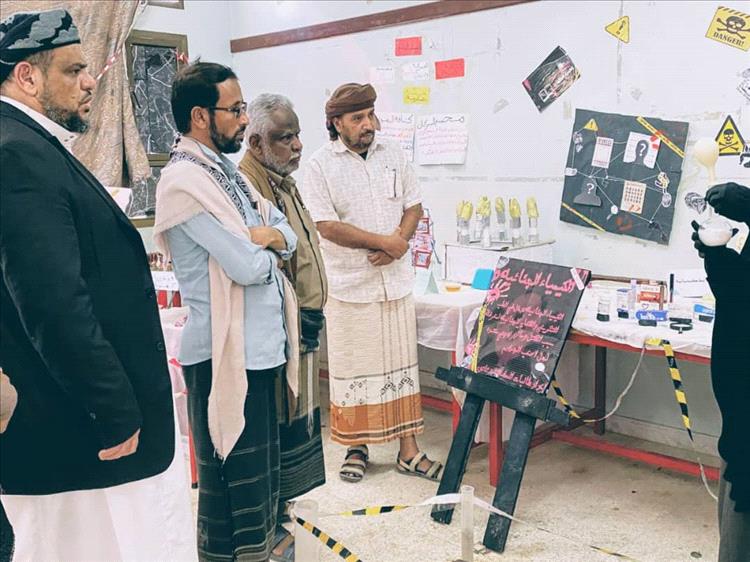 مدير عام مديرية ميفعة يفتتح المعرض العلمي بمدرسة جول الريدة بنات