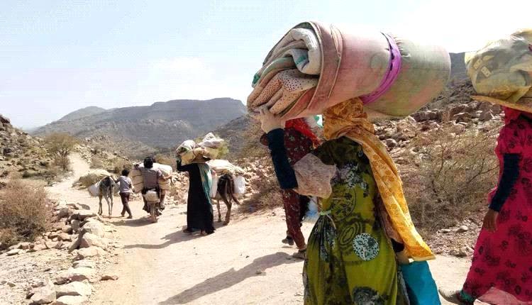 الهجرة الدولية ترصد نزوح عشرات الأسر اليمنية خلال أسبوع