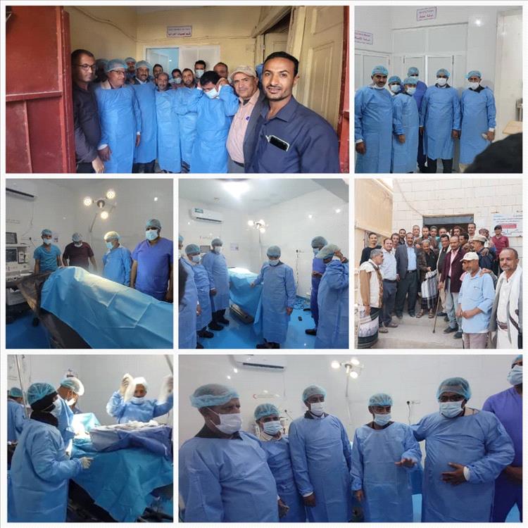 بتوجيه محافظ الضالع:" المدير العام بكر الشاعري والدكتور عبدالغني يدشنان أولى عمليات جراحية بمستشفى السلام بقعطبة