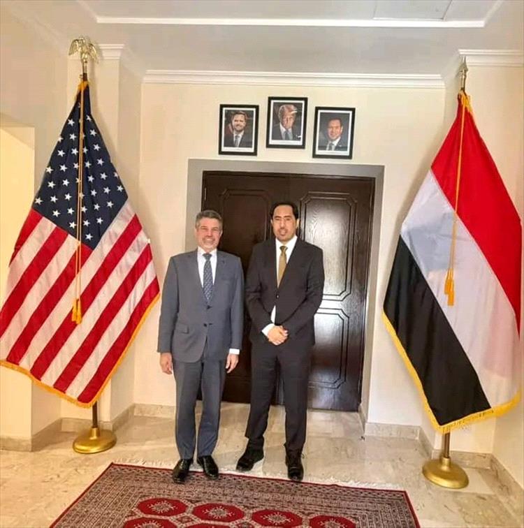 الوزير البكري يبحث مع السفير الأمريكي تعزيز التعاون المشترك ودعم تأهيل الشباب