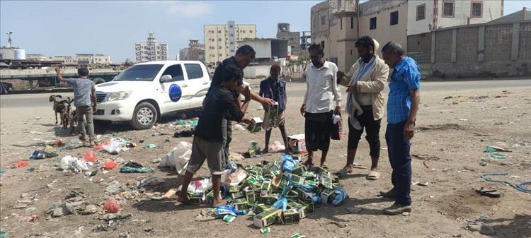 صحة وبيئة المنصورة تُتلف كميات كبيرة من “شمة الحوت”