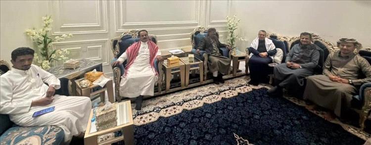 رئيس مجلس الشورى يستقبل قيادة مجلس شبوة الوطني العام