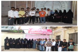 طلاب كلية العلوم الإدارية والإنسانية بالجامعة الألمانية الدولية ينفذون زيارة لجمعية أطفال عدن للتوحد ودار الفردوس للأيتام