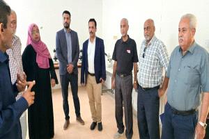 الوكيل غازي لحمر يطلع على سير العمل في الهيئة العامة لأبحاث علوم البحار والأحياء المائية