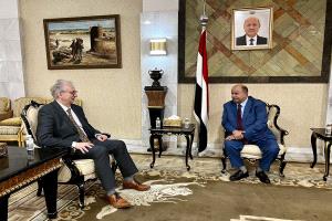 السفير الألماني يناقش مع النائب الخنبشي آخر التطورات في اليمن
