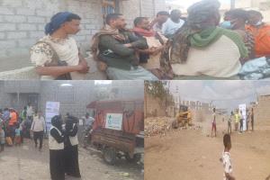 صندوق النظافة ينفذ حملة نظافة شاملة في حي العمال وحي الليبي بمدينة الحوطة