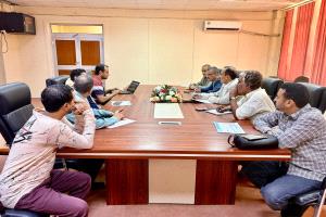 قيادات وزارة الزراعة والري والثروة السمكية تناقش مع مؤسسة بناء للتنمية برنامج تعزيز الصمود المائي وسبل العيش