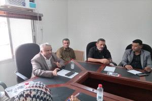 االشكلية يترٱس اجتماعا بعمداء ومديري المعاهد والموجهين للإشراف على الاختبارات العملية والنظرية بالمعاهد التقنية والمهنية بالعاصمة عدن