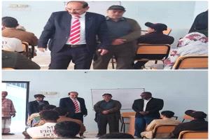 الوكيل الدغاري يدشّن امتحانات المعهد التقني الصناعي بشبوة