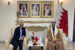 نائب وزير الخارجية يناقش مع مسؤول بحريني التطورات الدولية والإقليمية