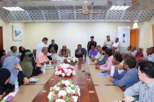 وزارة النفط والمعادن وهيئة الاستكشاف تدشّنان توزيع إسقاطات أراضٍ لموظفيهما