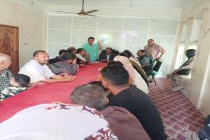 المدير العام بكر الشاعري يبحث مع اللجان المجتمعية تفعيل العمل المجتمعي بمديرية قعطبة