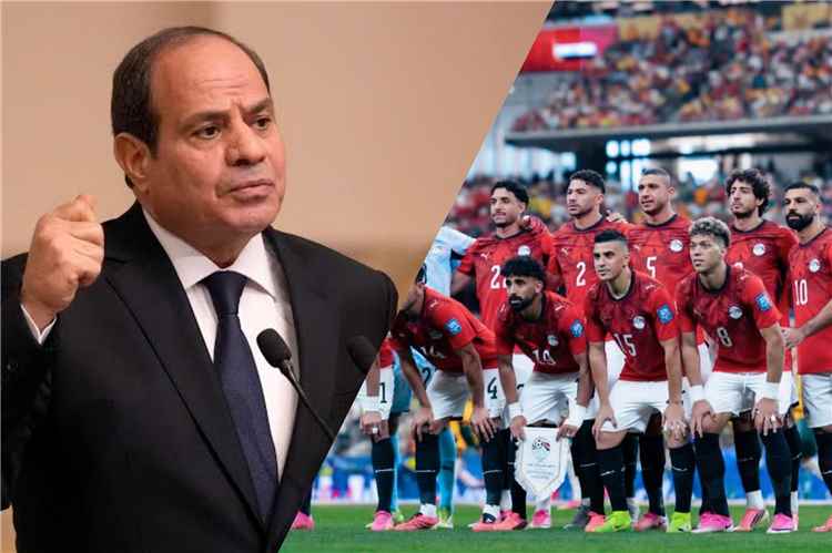 "نفخر بكم".. السيسي يواسي منتخب مصر بعد وداع المونديال