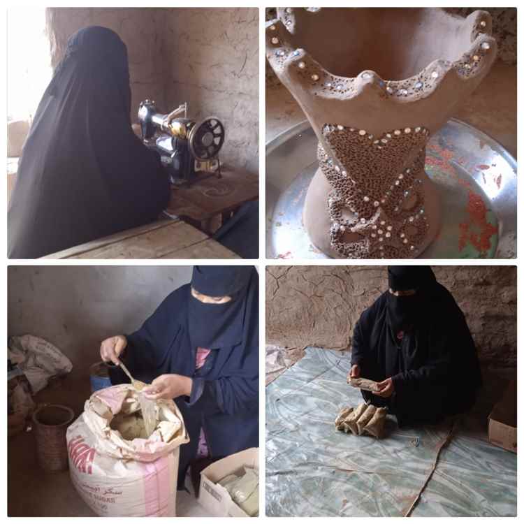 الجمعية النسوية بئر الشيخ بأبين تطلق مخيمها الصيفي لتمكين المرأة في الخياطة والحناء وصناعة المجامر