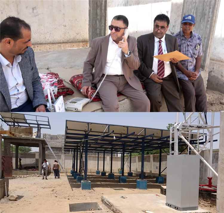 الأمين العام للمجلس المحلي بأبين يدشن خدمة 4G لـ"يمن نت" والاتصال اللاسلكي في محطة باتيس