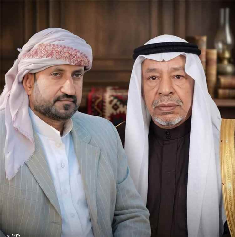 الشيخ الدكتور باجري  يعزي الشيخ احمد بن سالم بقشان في وفاة عمه